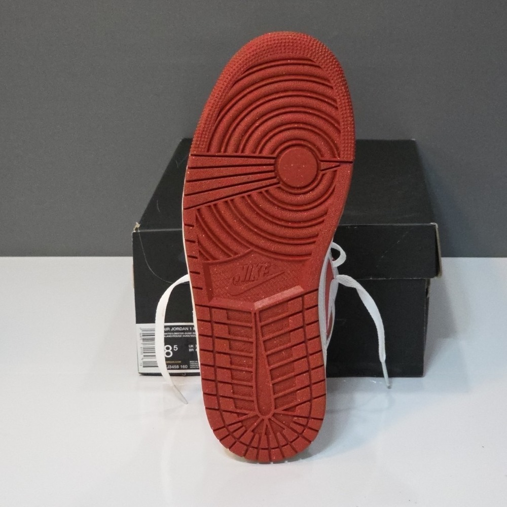 Air Jordan 1 Mid SE White/lobster Red - Sail Men's Size US 8.5 FJ3458 160 NIB - Picture 7 of 8
